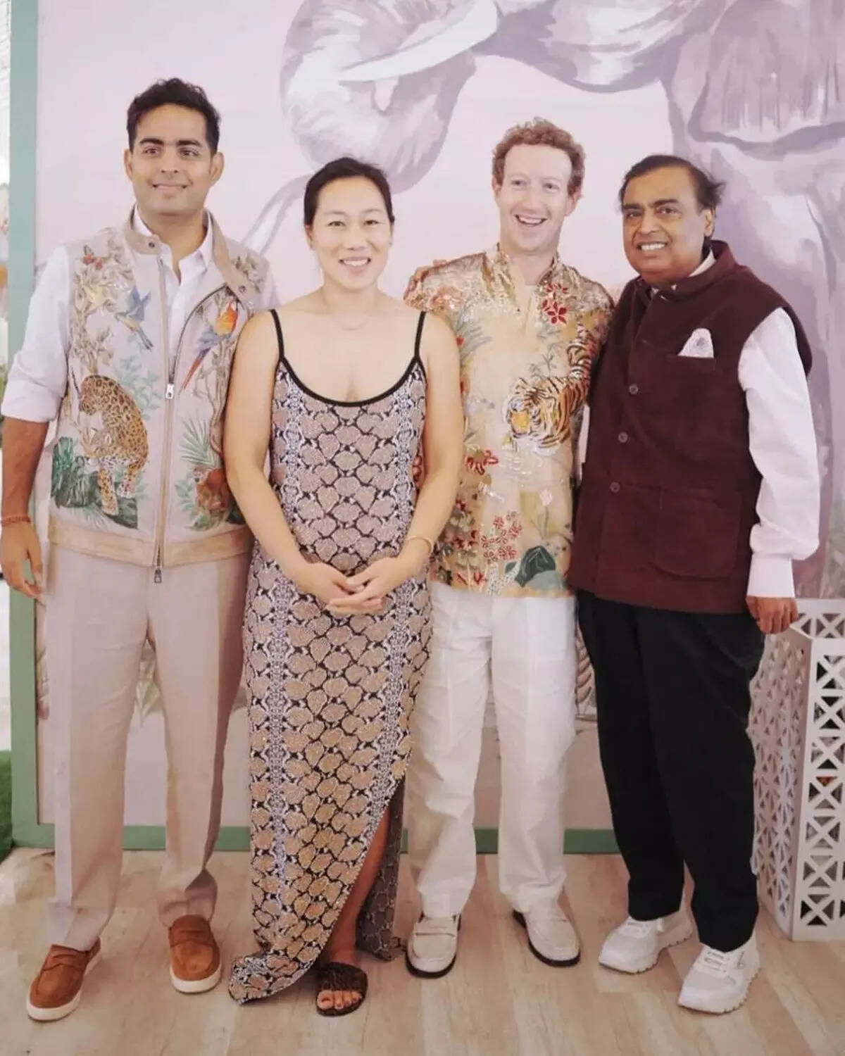 ​Mark Zuckerberg slays in Rahul Mishra Couture at Ambani pre-wedding festivity​