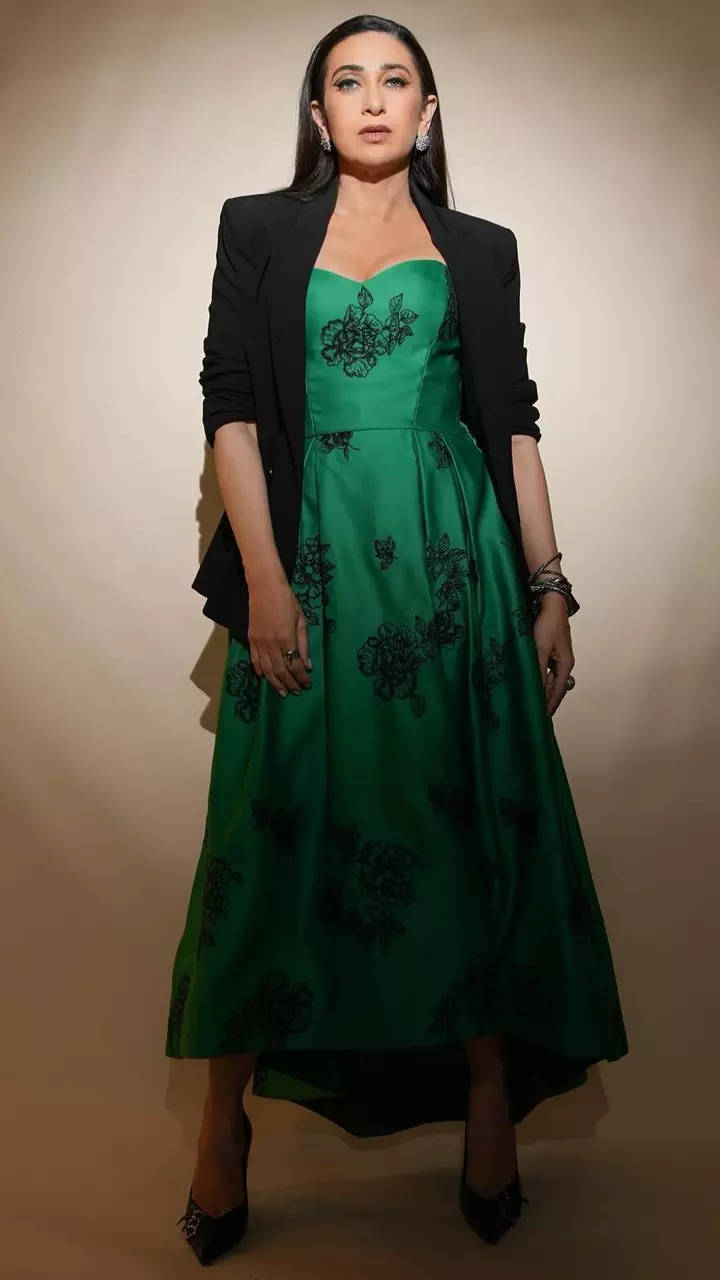 Karishma kapoor green dress best sale