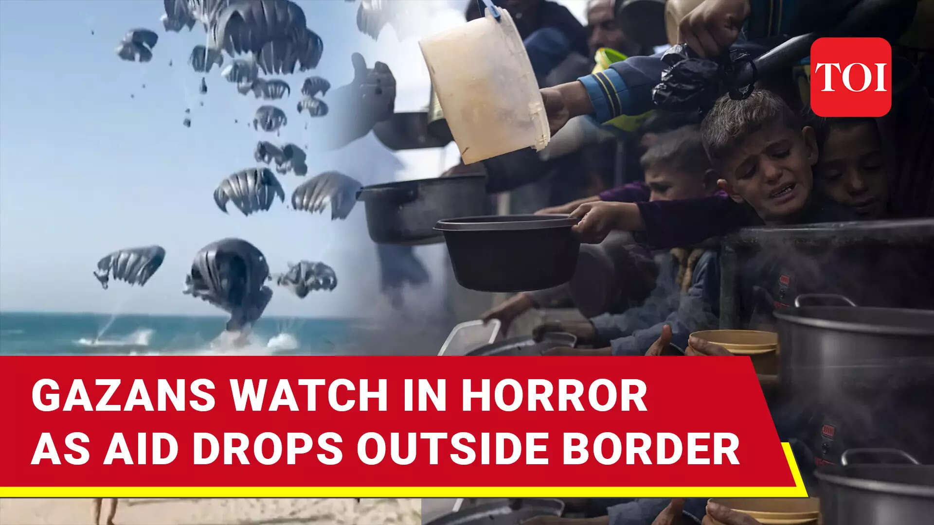 Watch: Starving Gazans ran for Aid only to find ‘Empty Bags & Water Bottles’