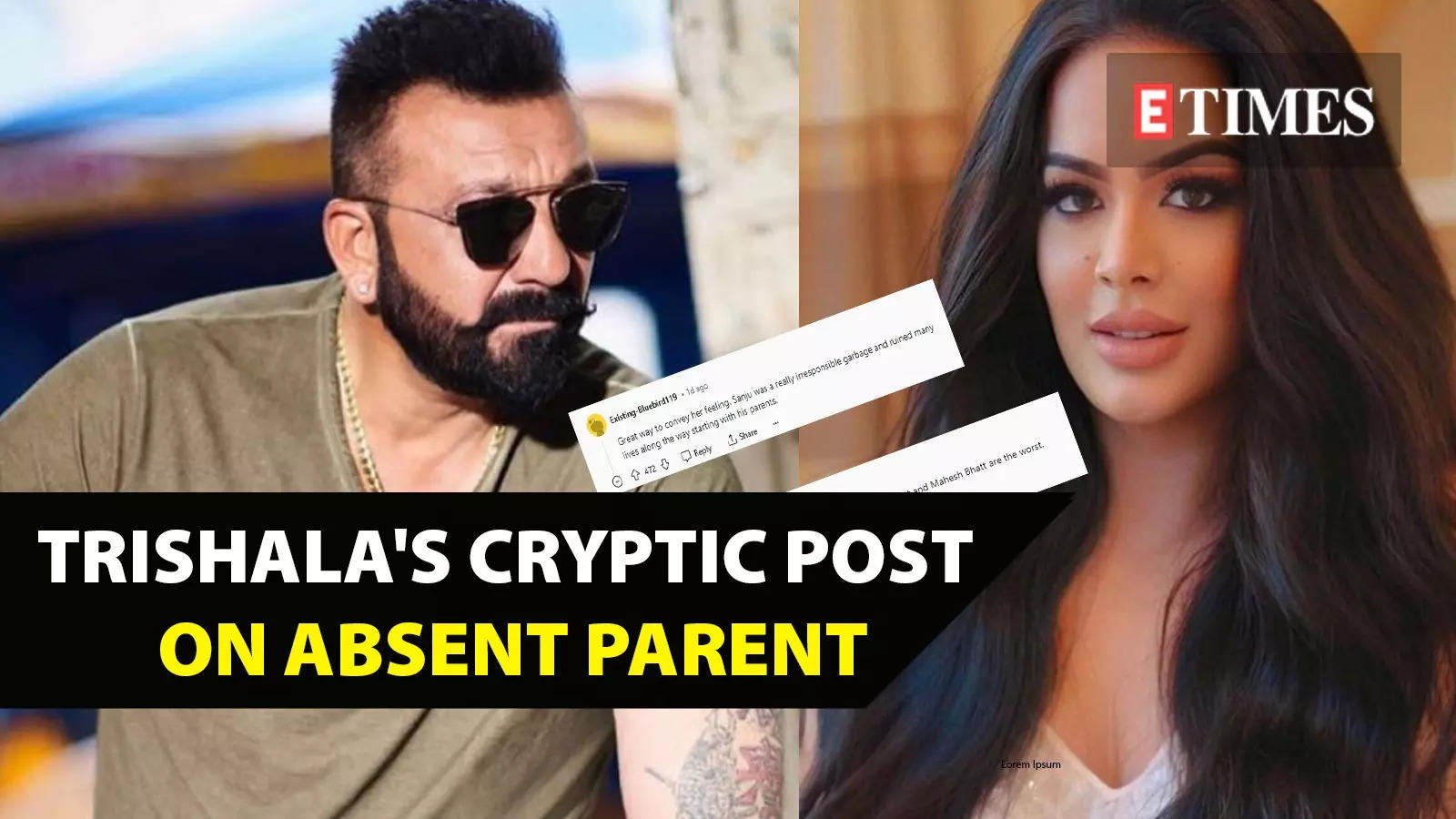 Sanjay Dutt gets brutally trolled after daughter Trishala Dutt's cryptic post on  'absent parent' goes viral: 'Sanju was a really irresponsible garbage...'