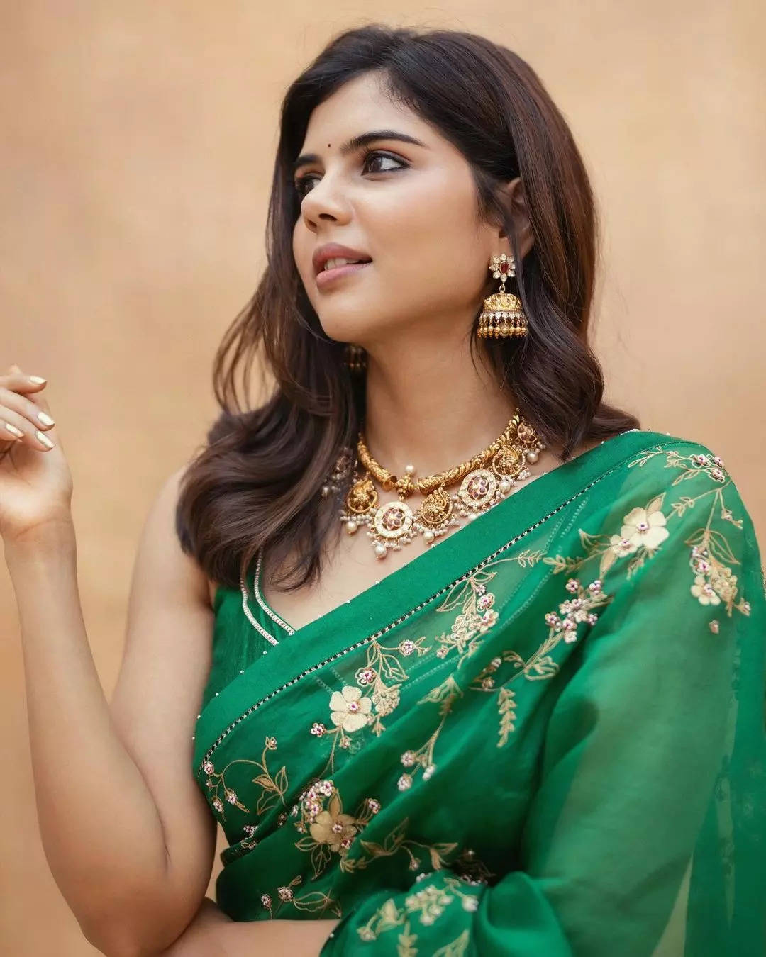 ​Kalyani Priyadarshan exudes an aura of radiance with her luminous skin​