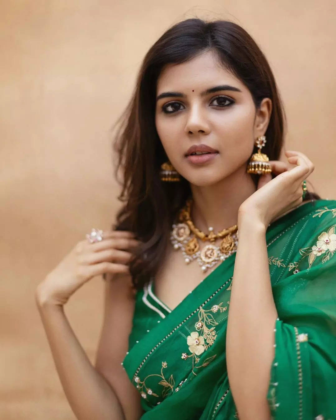 ​Kalyani Priyadarshan exudes an aura of radiance with her luminous skin​