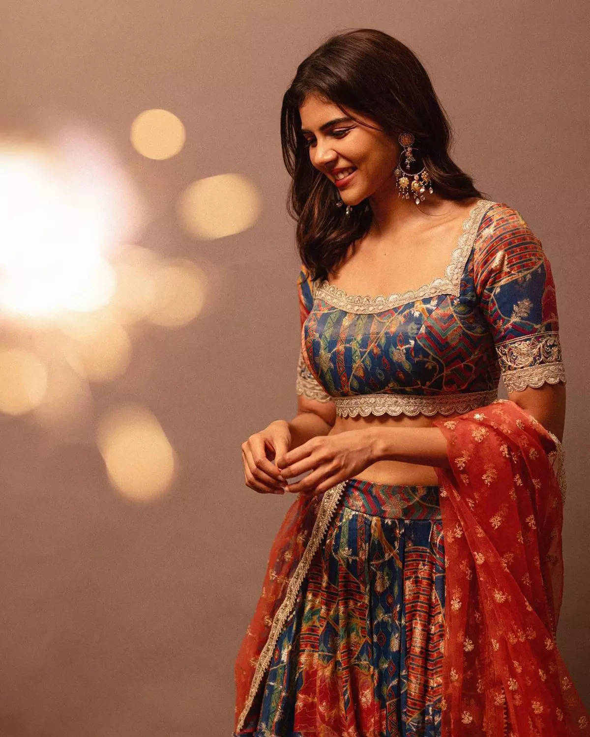 ​Kalyani Priyadarshan exudes an aura of radiance with her luminous skin​