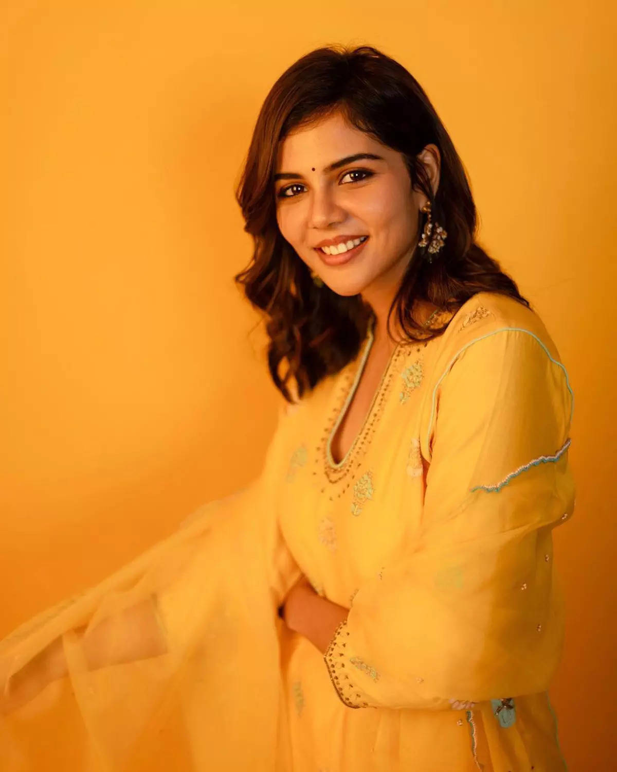 ​Kalyani Priyadarshan exudes an aura of radiance with her luminous skin​