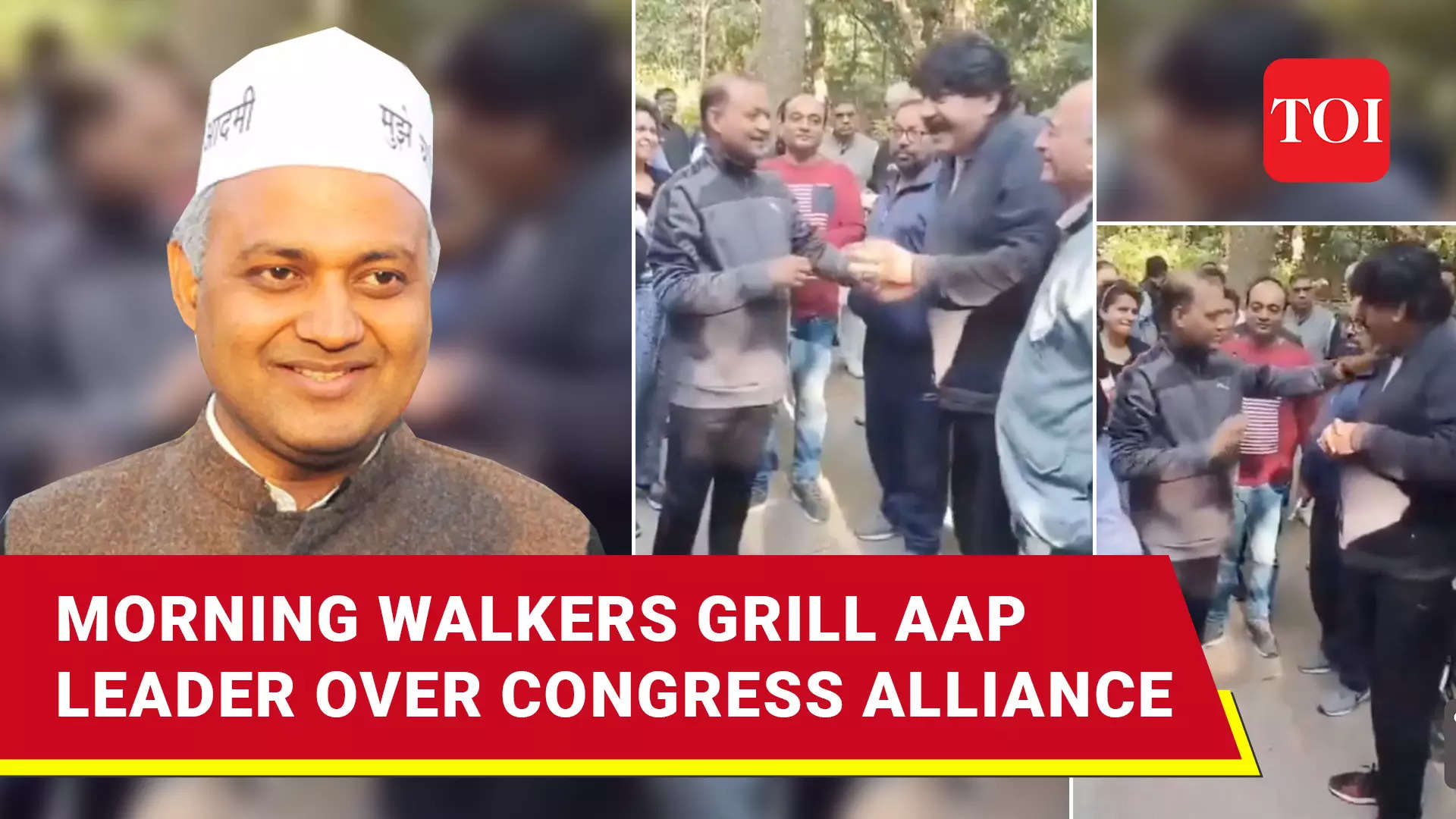 ‘Main Dikkat Yahi Hai’: AAP’ Somnath Bharti left speechless when voter confront him over Congress alliance