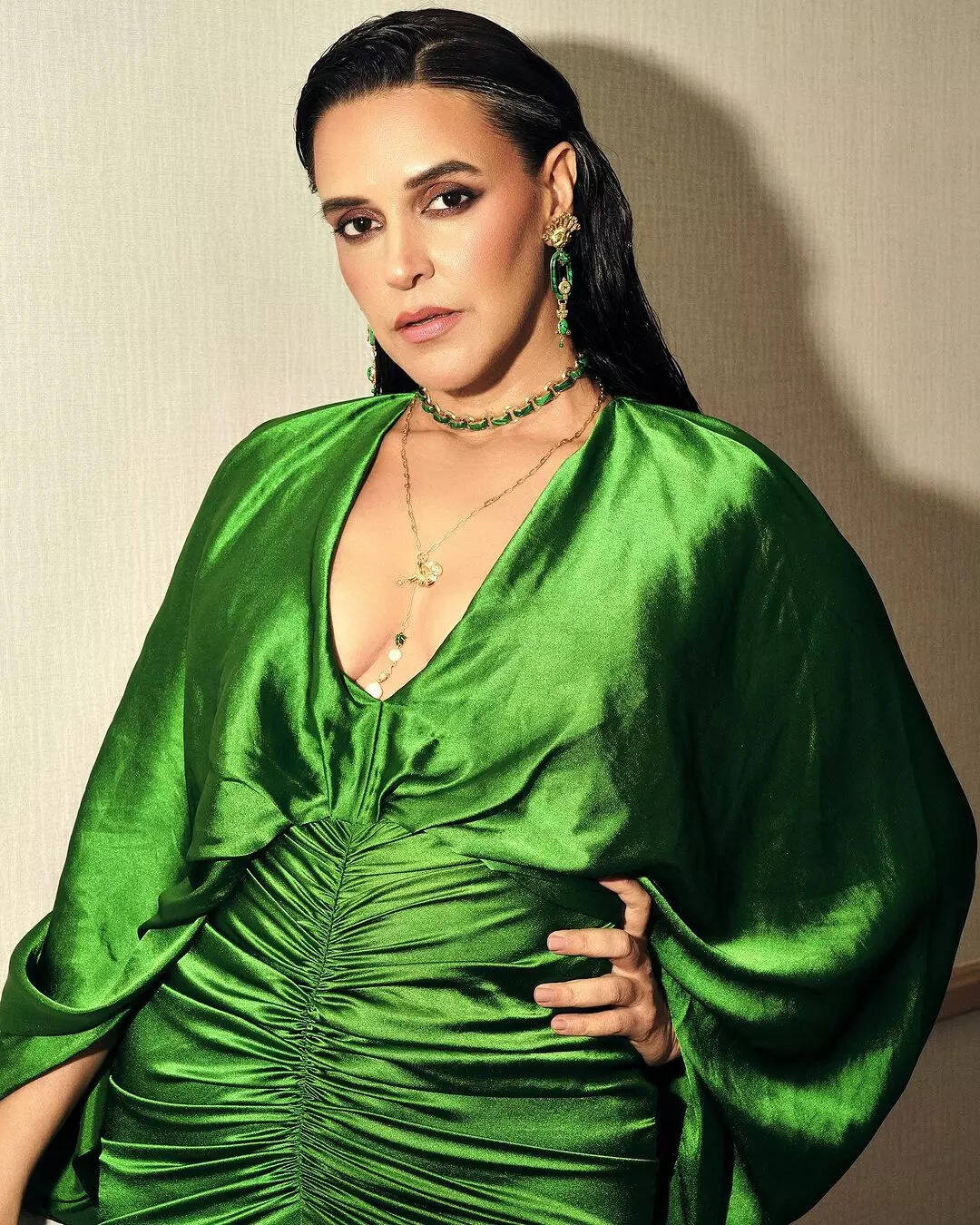 Neha Dhupia wins the Most Stylish Risk Taker Award at the Screen And