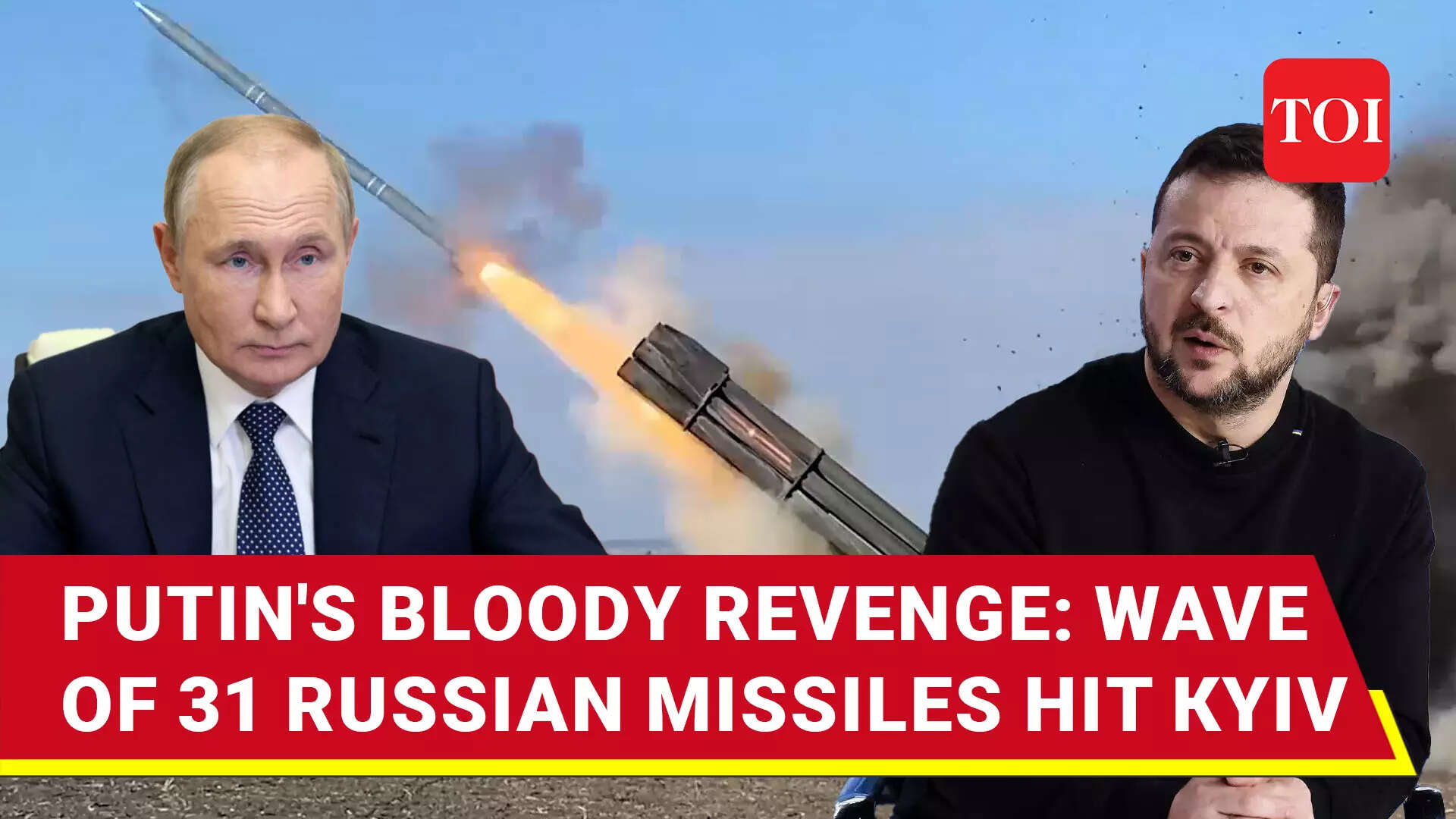 Russia targets Kyiv with two Ballistic missiles and 29 cruise missiles