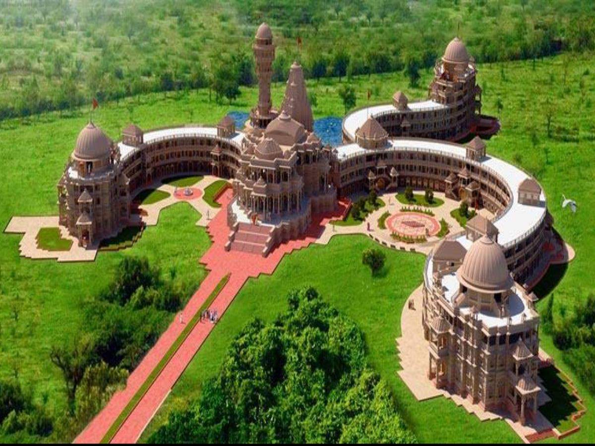 Om Temple: All about world’s first-ever Om-shaped temple in Rajasthan’s ...