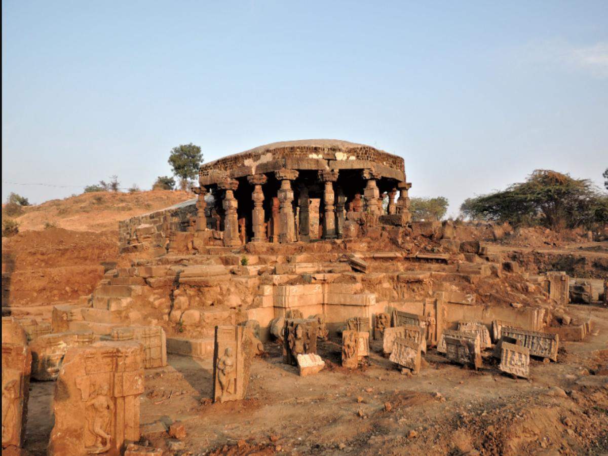 Maharashtra Temples: Two temple foundations unearthed during excavation ...