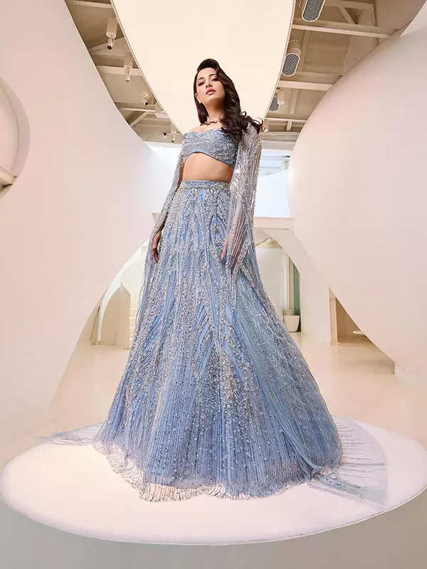 Tamannaah Bhatia shows a stylish fusion of sculpted elegance and sparkling crystals in Gaurav Gupta's cosmic gown, see pictures