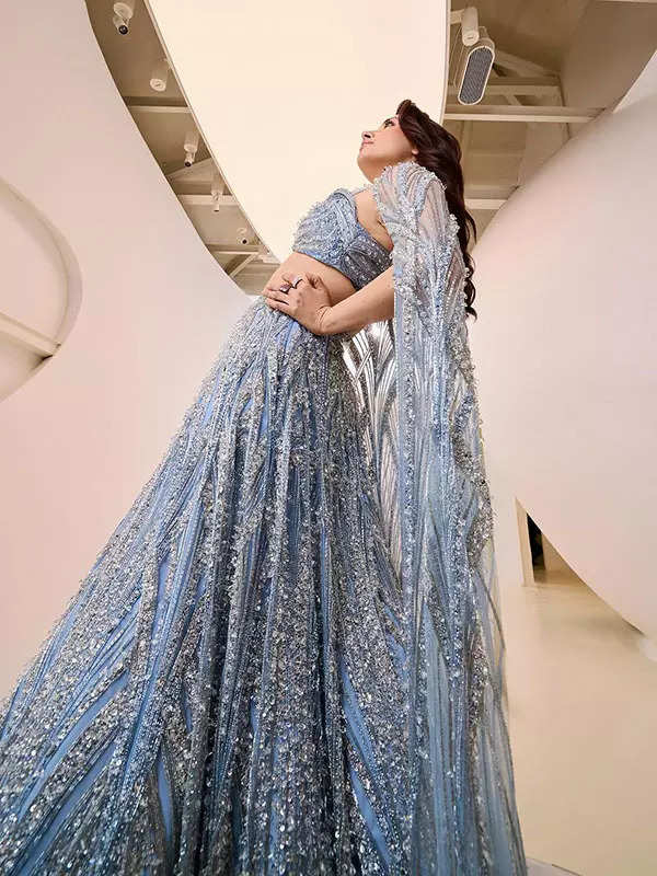 Tamannaah Bhatia shows a stylish fusion of sculpted elegance and sparkling crystals in Gaurav Gupta's cosmic gown, see pictures