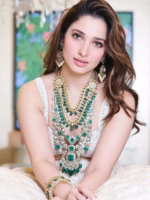 Tamannaah Bhatia shows a stylish fusion of sculpted elegance and sparkling crystals in Gaurav Gupta's cosmic gown, see pictures