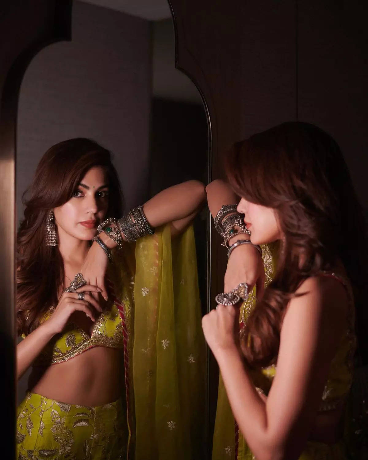 ​Rhea Chakraborty captivates with her luxuriant locks​