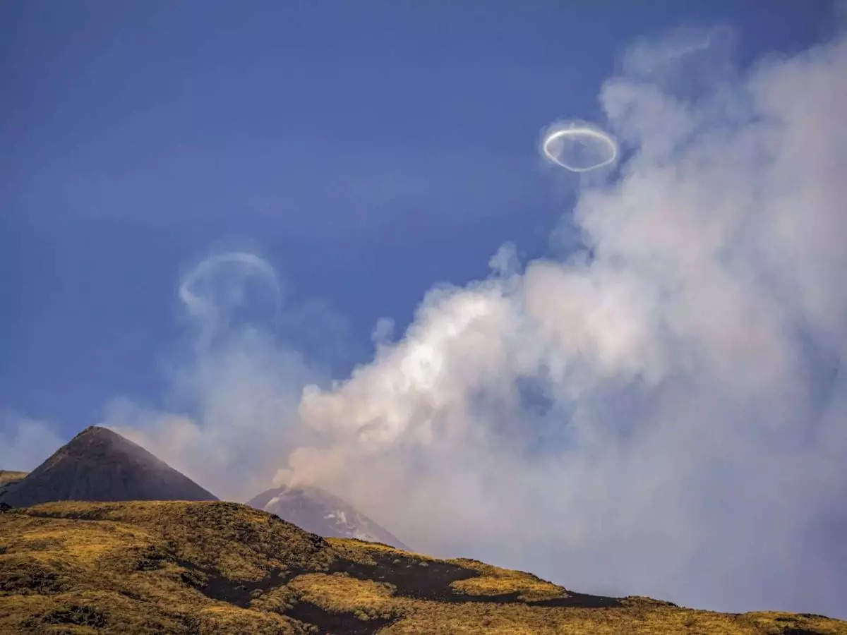 Italy: Mount Etna releases perfect ‘smoke rings’ into the sky; see pictures
