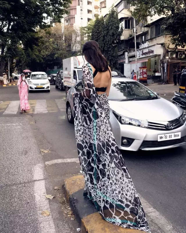 Sara Ali Khan's saree-torial grace in animal print traditional number is perfect for summer, see pictures