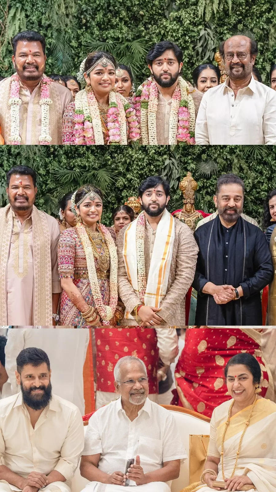 Celebrities from Aishwarya Shankar's wedding in pictures