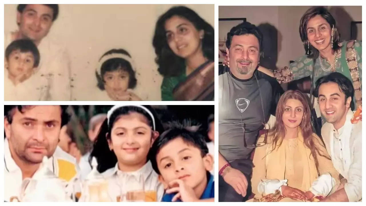 Rishi Kapoor’s candid and heartwarming pictures with Ranbir Kapoor and Riddhima Kapoor Sahni  | The Times of India
