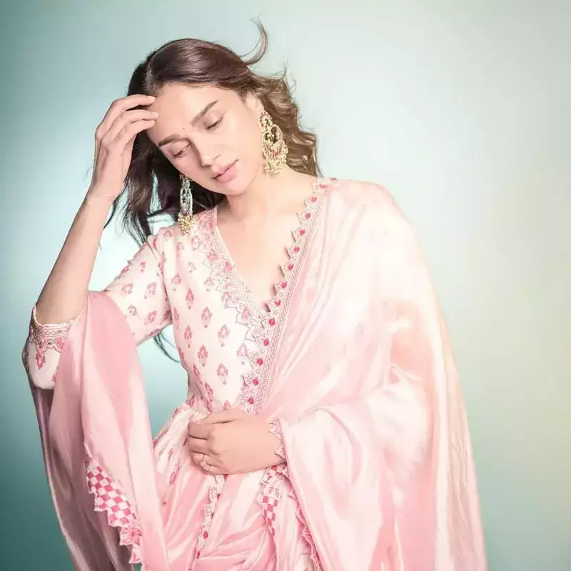 Aditi Rao Hydari walks straight out of a dreamy summer closet in ethereal anarkali set, see pictures