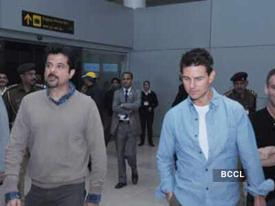 Tom Cruise lands in Delhi