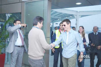 Tom Cruise lands in Delhi