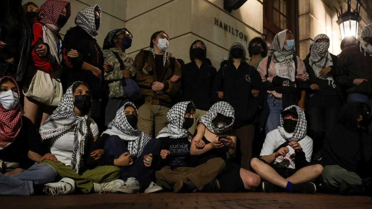 In pics: Pro-Palestinian protesters take over building on Columbia campus