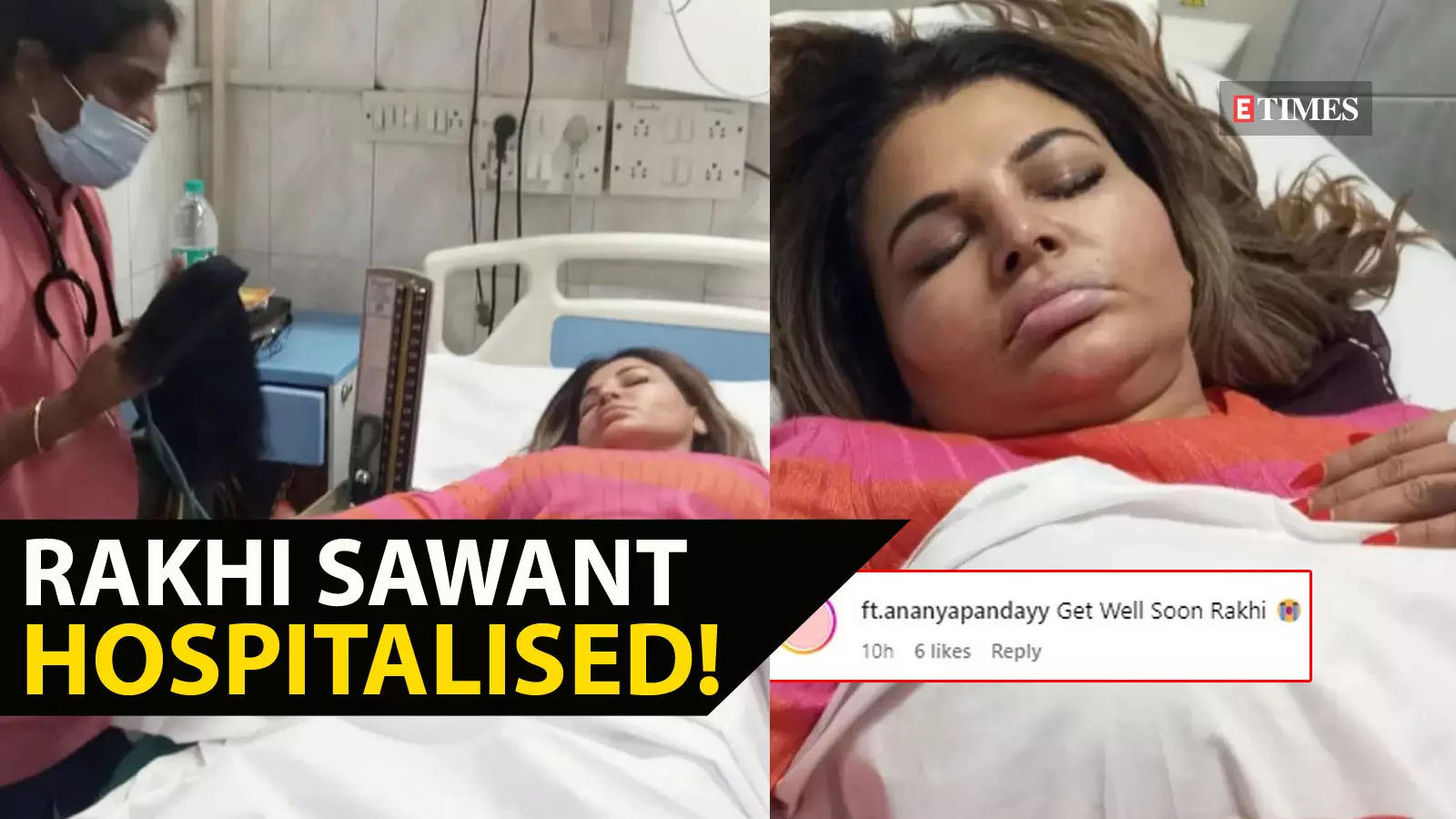 'Heart ailment' lands Rakhi Sawant in hospital; viral photographs leave ...