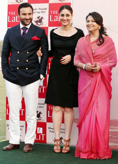 Saif-Bebo spotted at a Polo match