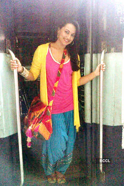 Sonakshi on sets of 'SOS'