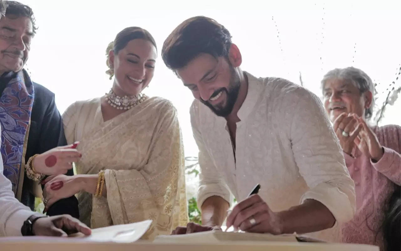 Dreamy inside pictures from Sonakshi Sinha and Zaheer Iqbal’s wedding: "From Now Until Forever"