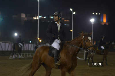 Randeep, Neetu at Equestrian Championship