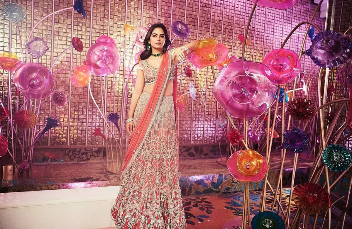 ​Steal the spotlight with Isha Ambani’s couture at Anant Ambani and Radhika Merchant's wedding affair​