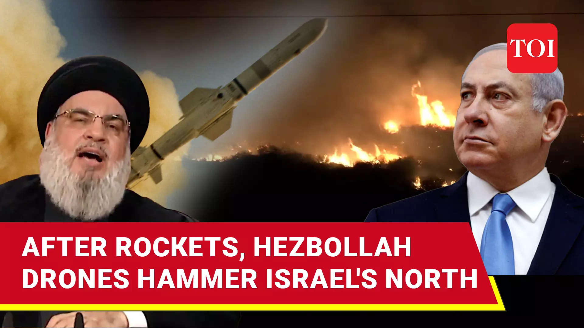 Hezbollah Says It Launched Rockets & Drones At IDF Sites In Northern Israel