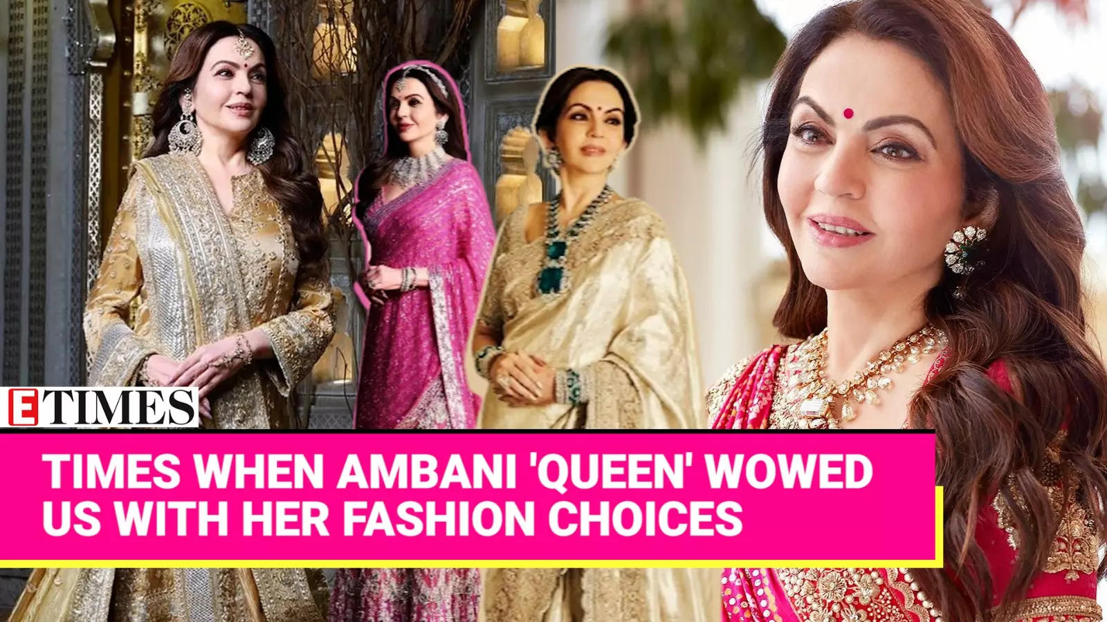 5 Times Nita Ambani Rocked Traditional Wear at Anant-Radhika's Events