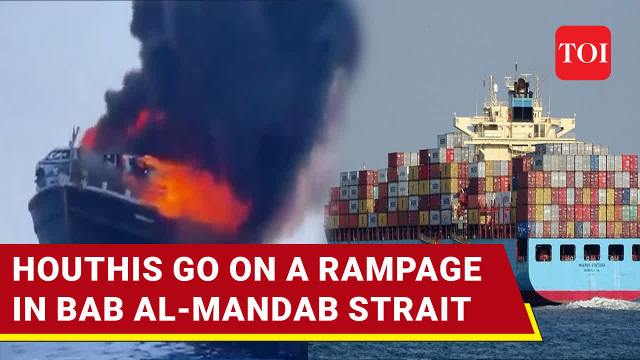Houthi Attack Rocks 4th Ship In 24 Hours; U.S. Vessel Maersk Sentosa ...