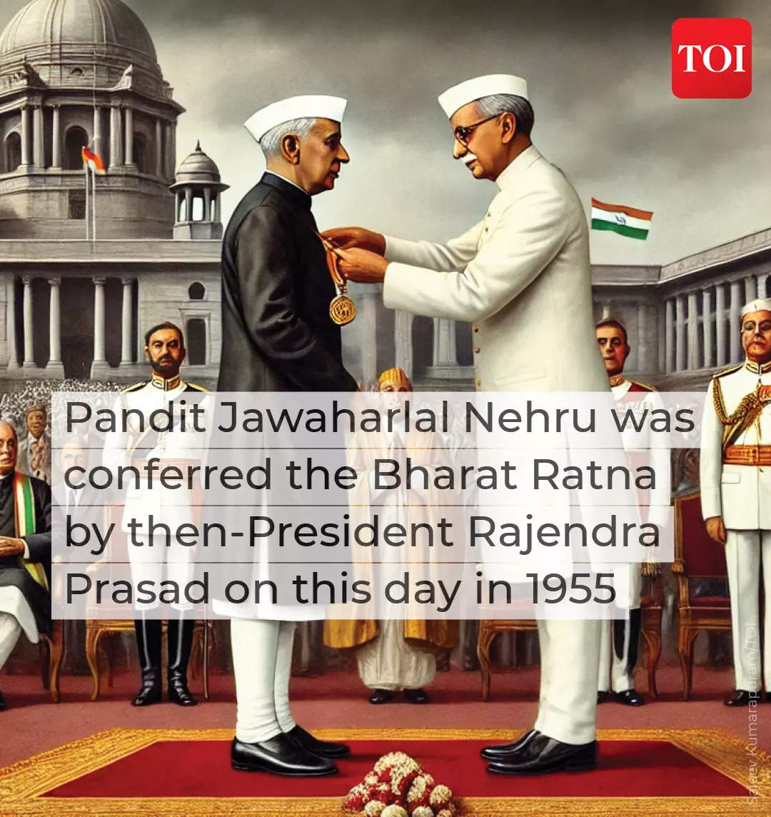 7.  Nehru became Bharat’s ‘Ratna’