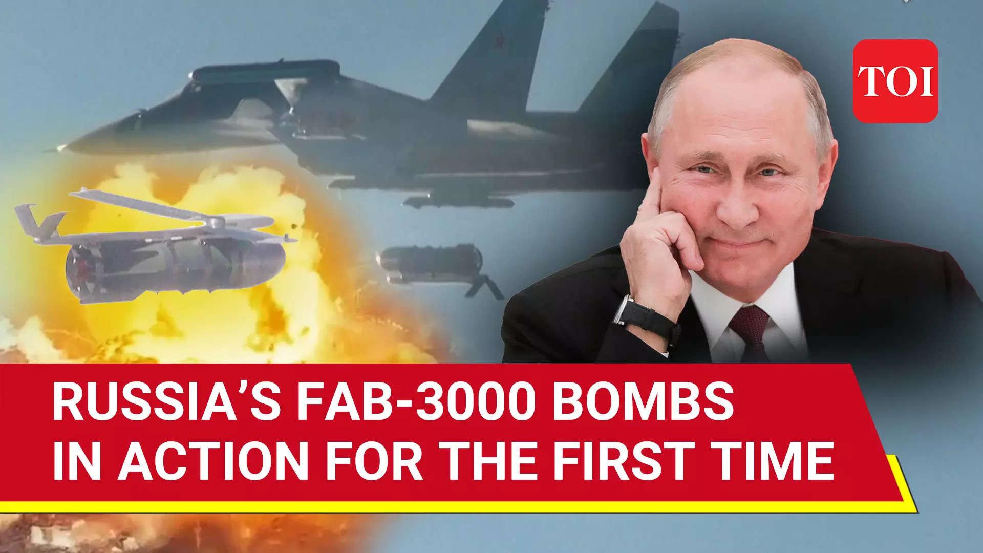 Russia Unveils FAB-3000, Soviet-Era Aerial Demolition Bomb In Action ...