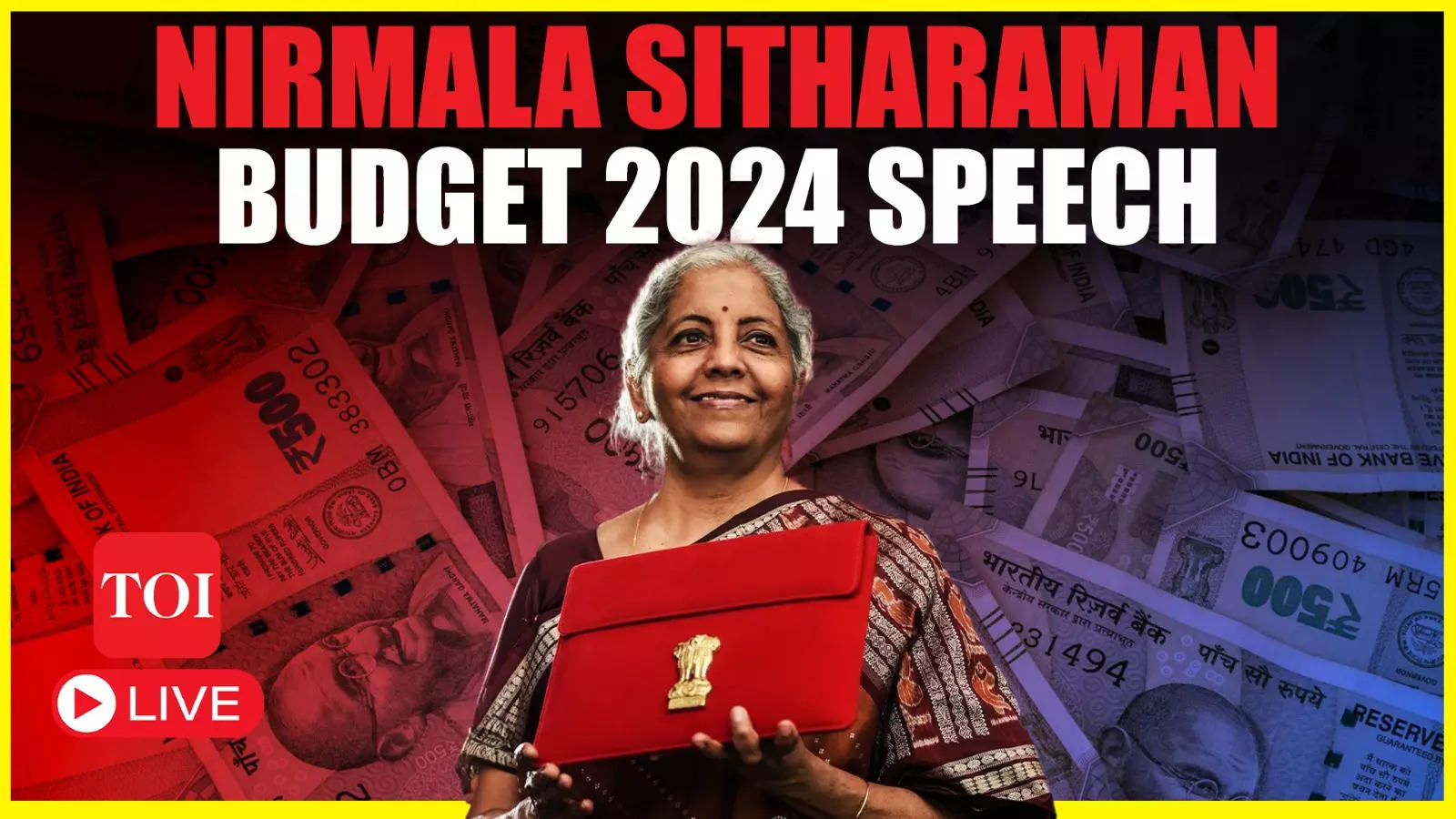 Budget 2024 Speech Video LIVE FM Nirmala Sitharaman's First Budget