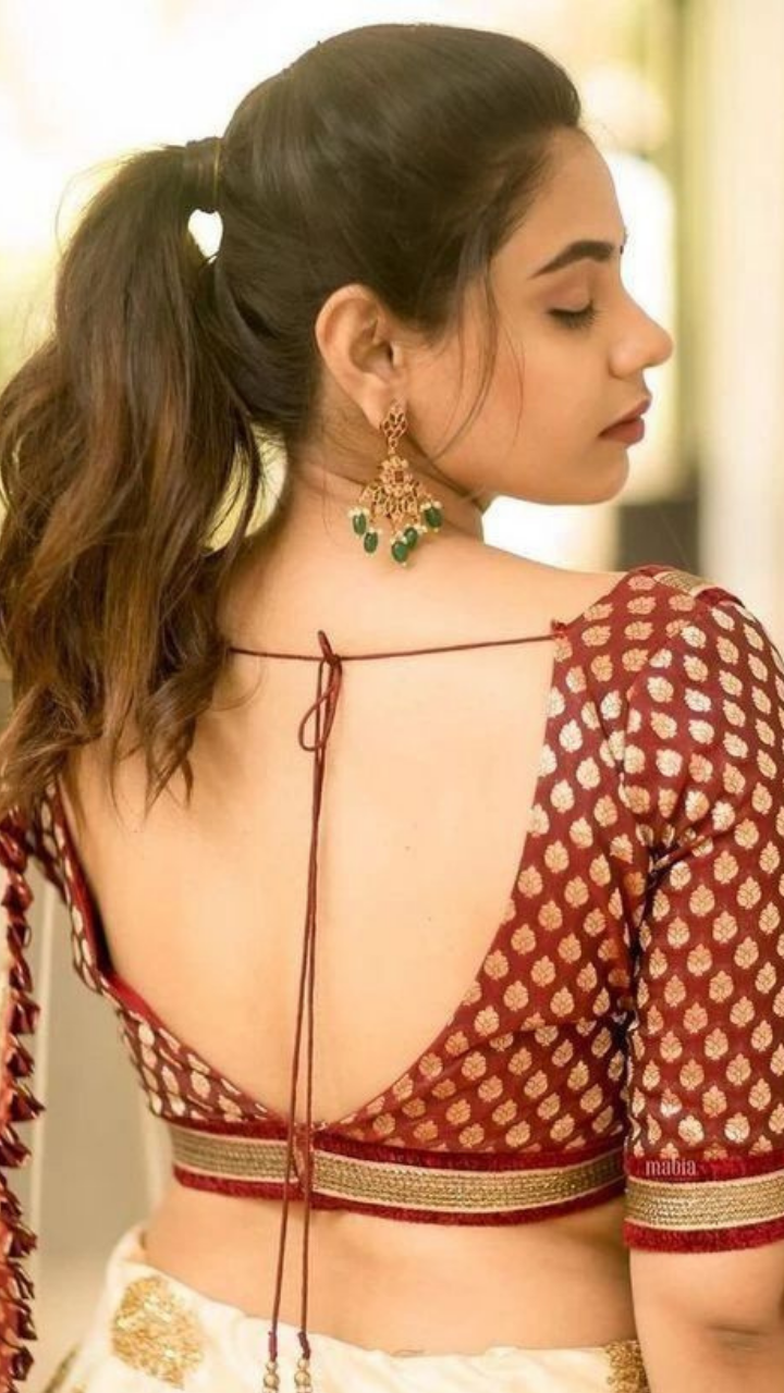 Stylish backless blouse designs for summers Times of India