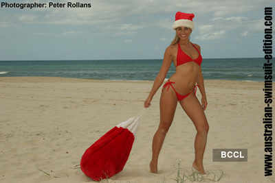 Hot models' Christmas shoot!