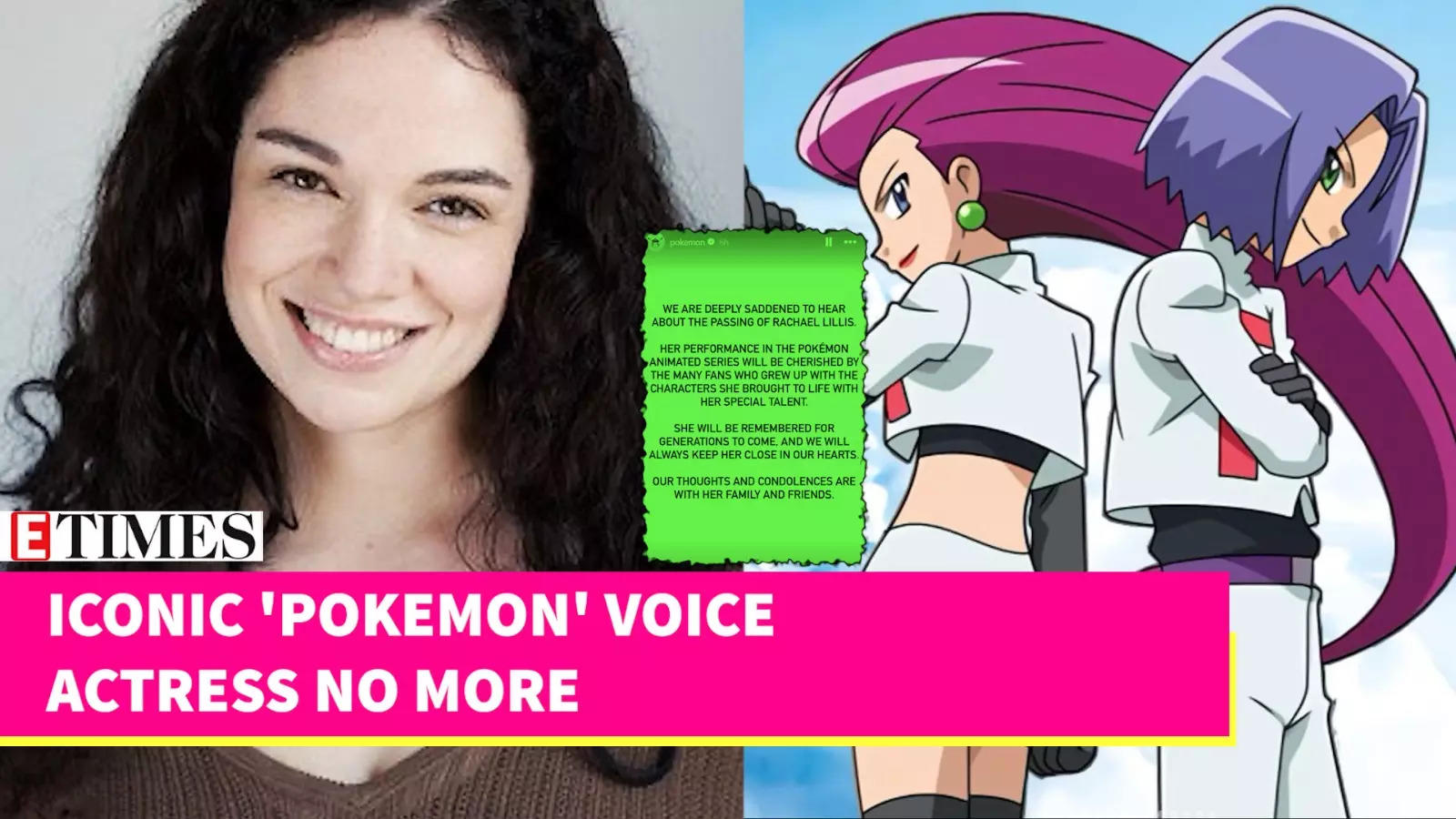 'Pokemon' Star Rachael Lillis Dies After Cancer Battle, Tributes Pour In