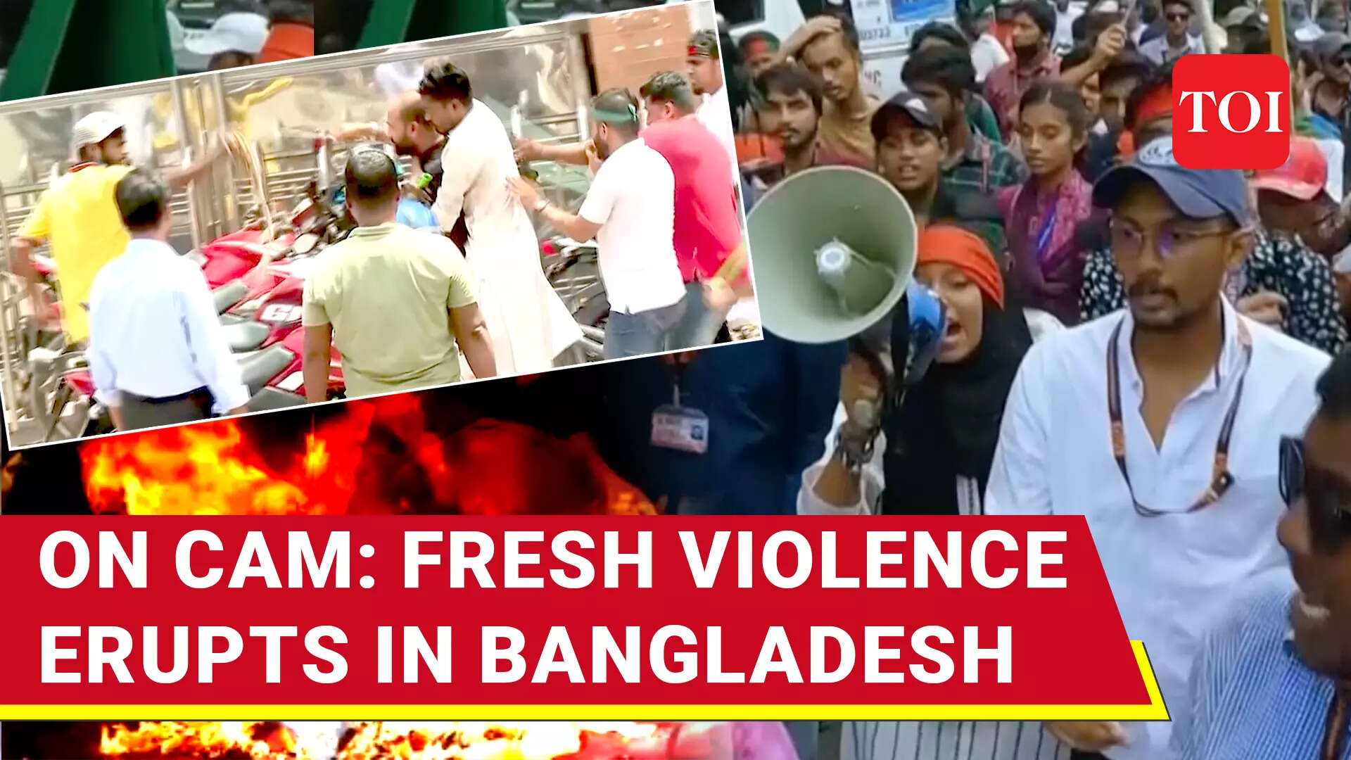 Bangladesh: Fresh Violence In Dhaka; Hasina Supporters Chased & Attacked By Armed Protesters