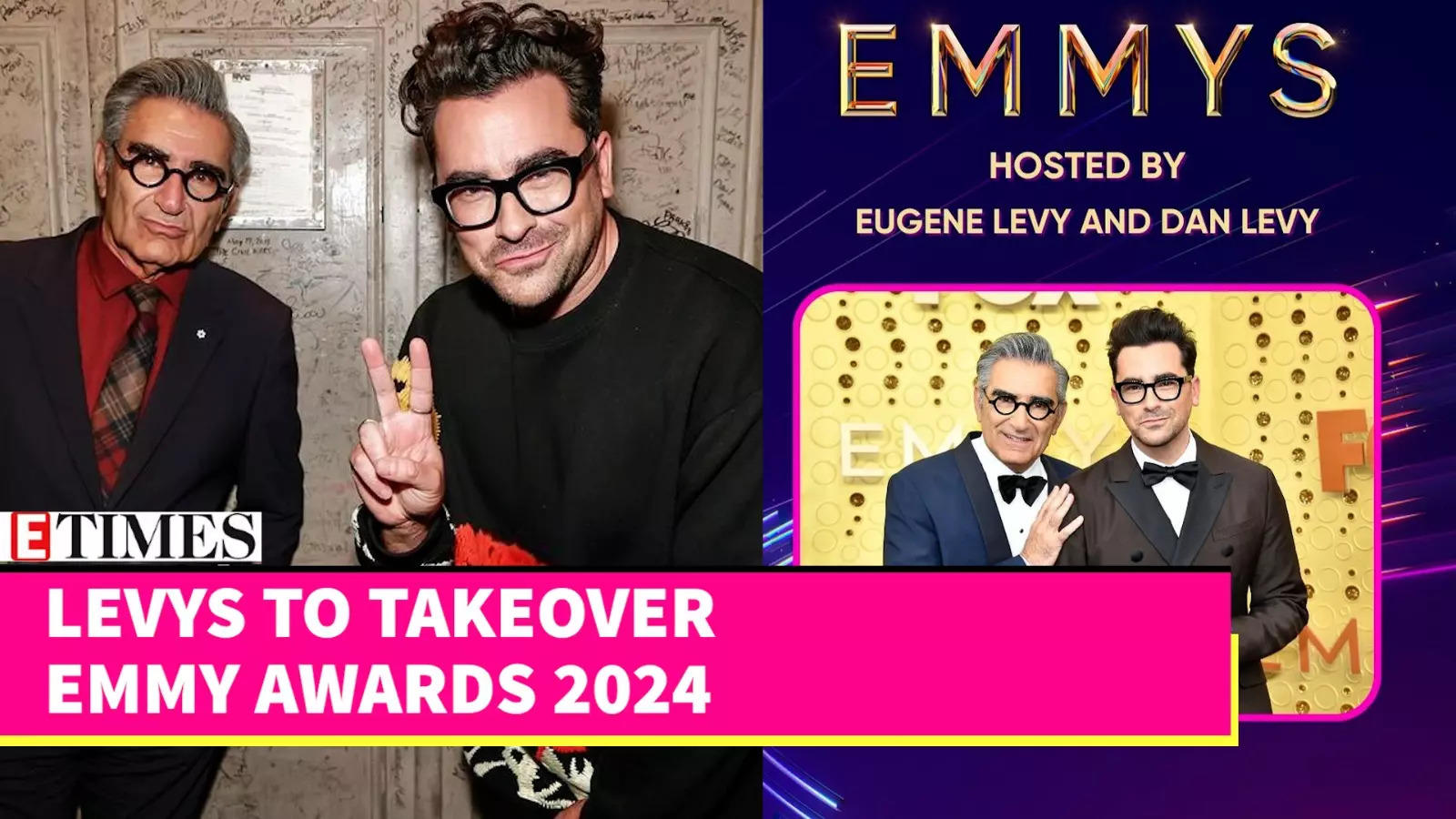 Schitt's Creek Stars Eugene & Dan Levy to Co-Host Emmy Awards 2024