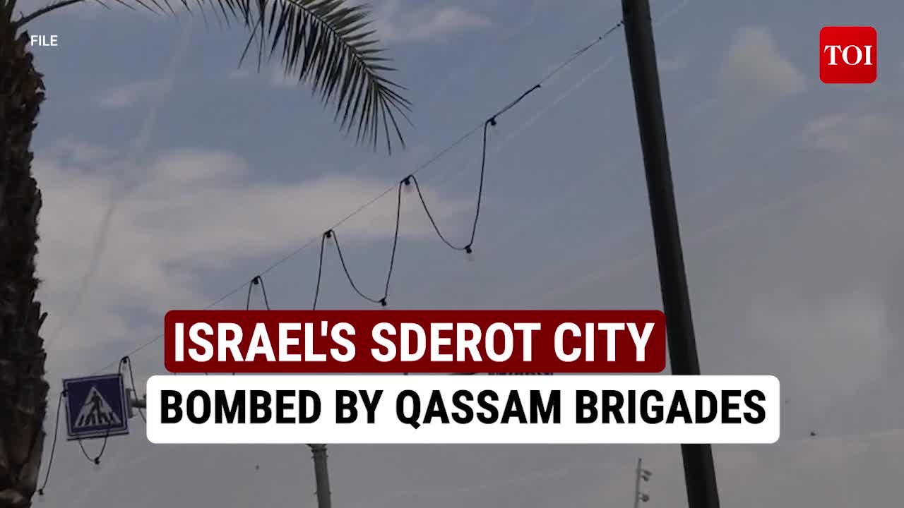 Al-Qassam Fighters Launch Missile Attack On Southern Israel's Sderot ...