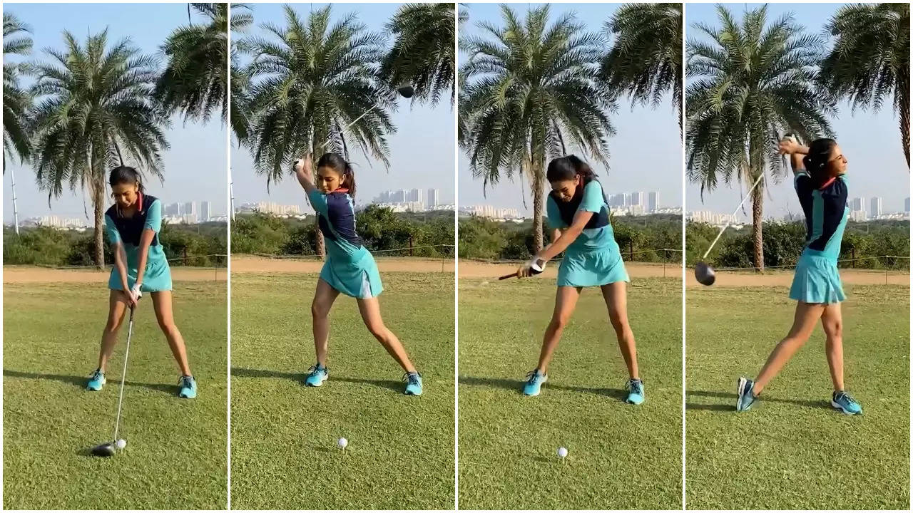 Rakul Preet Singh takes to golfing