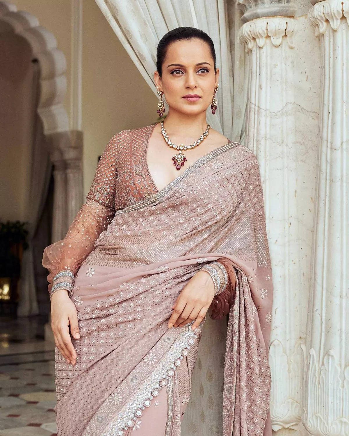 Kangana Ranaut wows in distinctive sarees