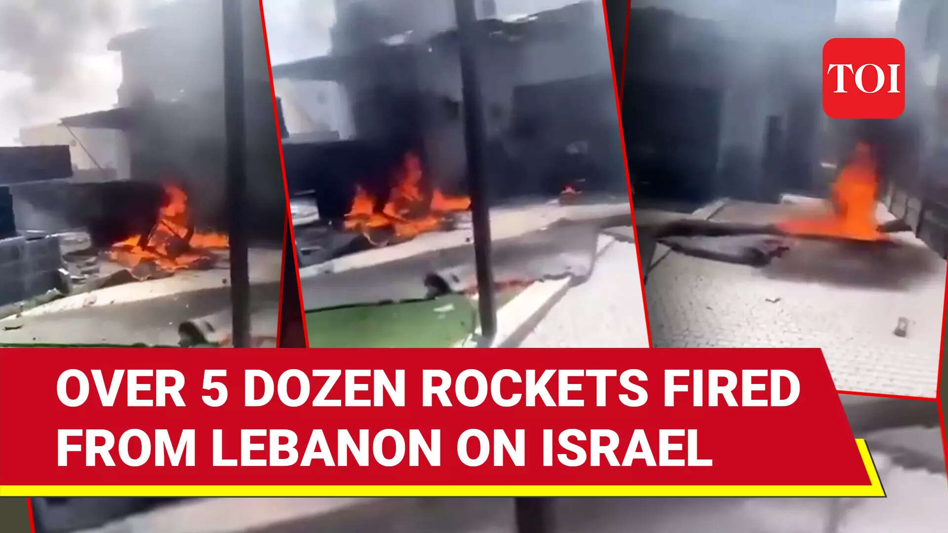 Over 65 Rockets Fired On North Israel From Lebanon | Watch