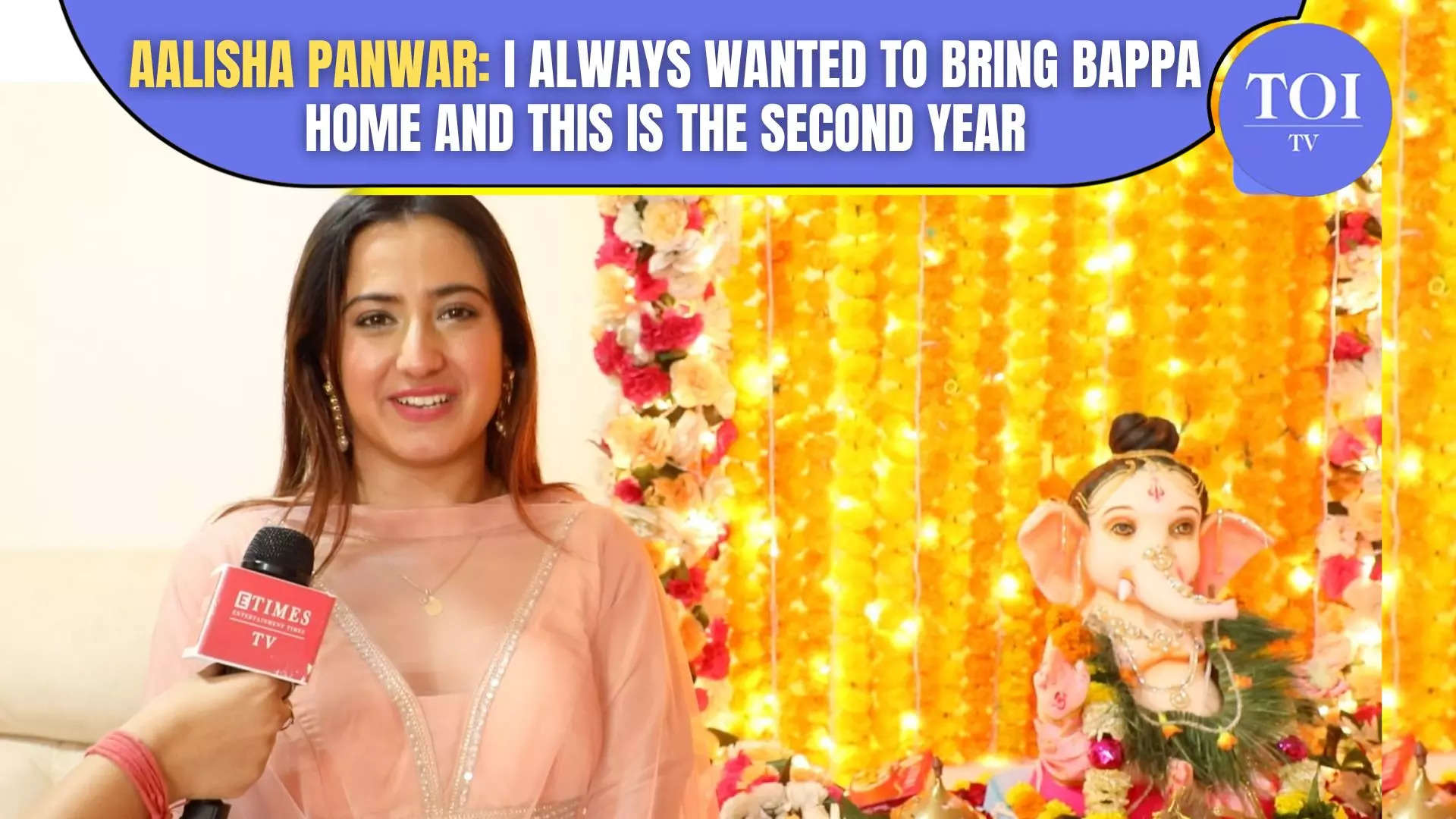 Ganesh Chaturthi at Aalisha Panwar’s house: I was juggling work and co-ordinating over calls