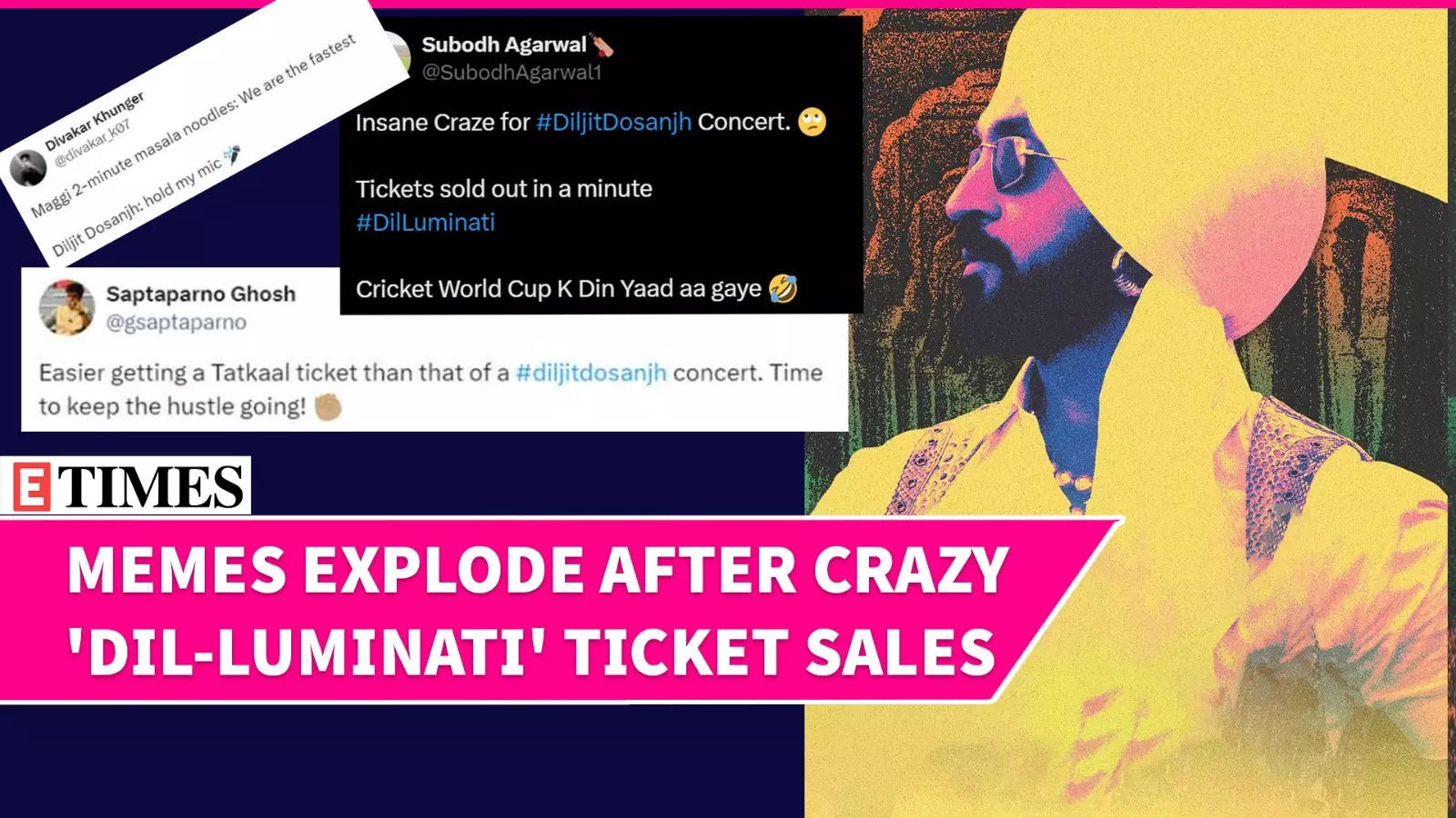 Diljit Dosanjh’s Dil-Luminati Tour Tickets Sell Out In Minutes, Social Media Reacts With Memes And Jokes