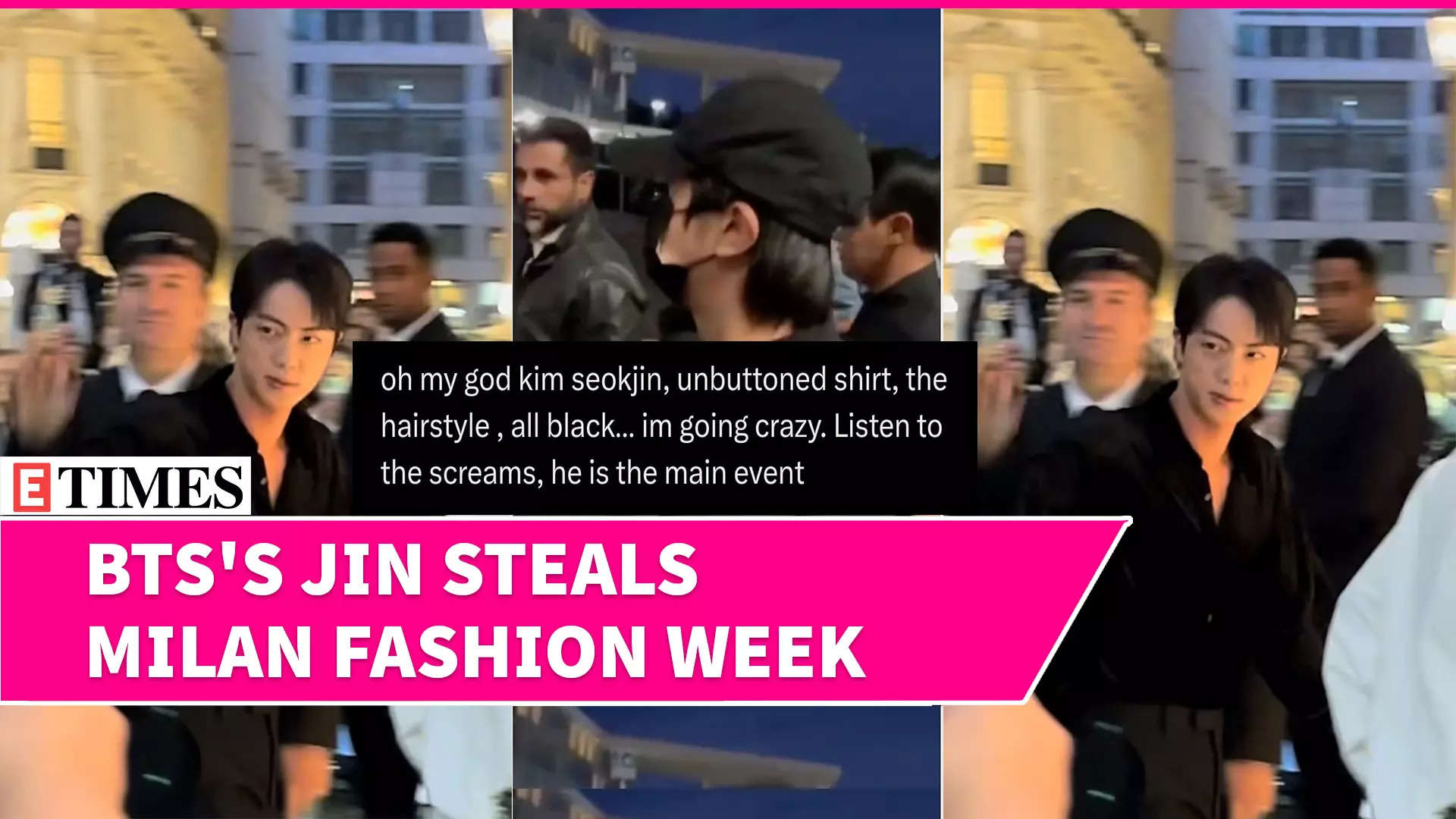 WATCH BTS’ Jin’s VIRAL Milan Fashion Week Moments- Fans Can’t Get Enough