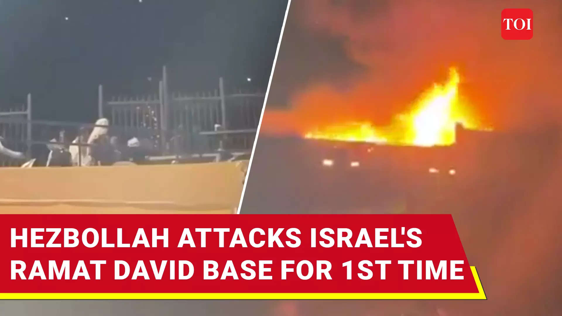 Israel's Ramat David Airbase 'Hit'; First Attack On Key IDF Facility ...